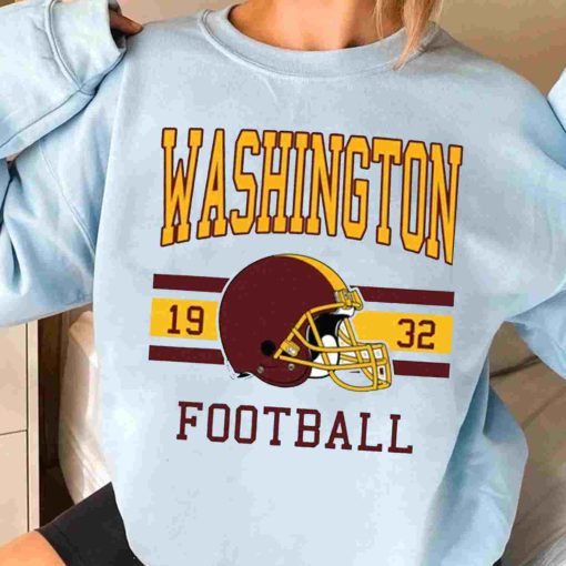 T Sweatshirt Women 3 TS0108 Washington Football Vintage Crewneck Sweatshirt Washington Commander
