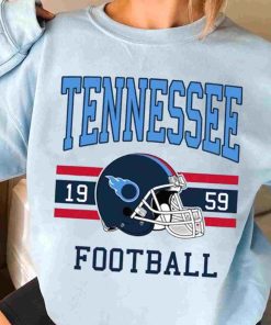 T Sweatshirt Women 3 TS0109 Tennessee Football Vintage Crewneck Sweatshirt Tennessee Titans