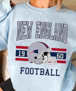 T Sweatshirt Women 3 TS0113 New England Football Vintage Crewneck Sweatshirt New England Patriots