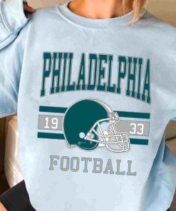 T Sweatshirt Women 3 TS0117 Philadelphia Football Vintage Crewneck Sweatshirt Philadelphia Eagles