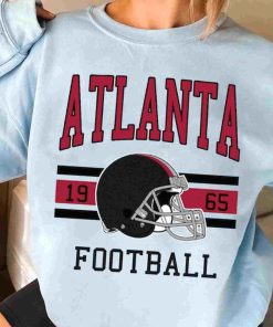 T Sweatshirt Women 3 TS0119 Atlanta Football Vintage Crewneck Sweatshirt Atlanta Flacons