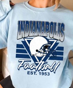 T Sweatshirt Women 3 TS0213 Indianapolis Helmets NFL Sunday Retro Indianapolis Colts T Shirt