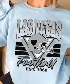 T Sweatshirt Women 3 TS0220 Las Vegas Helmets NFL Sunday Retro Las Vegas Raiders T Shirt