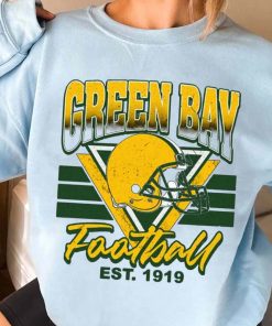 T Sweatshirt Women 3 TS0221 Green BayHelmets NFL Sunday Retro Green Bay Packers T Shirt