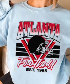 T Sweatshirt Women 3 TS0223 Atlanta Helmets NFL Sunday Retro Atlanta Flacons T Shirt