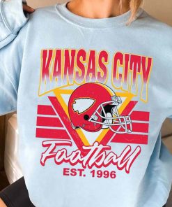 T Sweatshirt Women 3 TS0227 Kansas City Helmets NFL Sunday Retro Kansas City Chiefs T Shirt