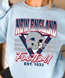 T Sweatshirt Women 3 TS0229 New England Helmets NFL Sunday Retro New England Patriots T Shirt