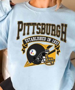 T Sweatshirt Women 3 TS0302 Pittsburgh Established In 1993 Vintage Football Team Pittsburgh Steelers T Shirt
