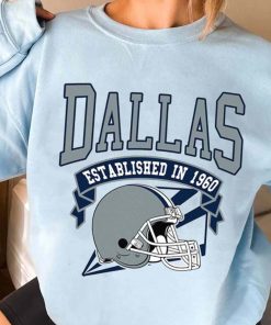 T Sweatshirt Women 3 TS0304 Dallas Established In 1960 Vintage Football Team Dallas Cowboys T Shirt