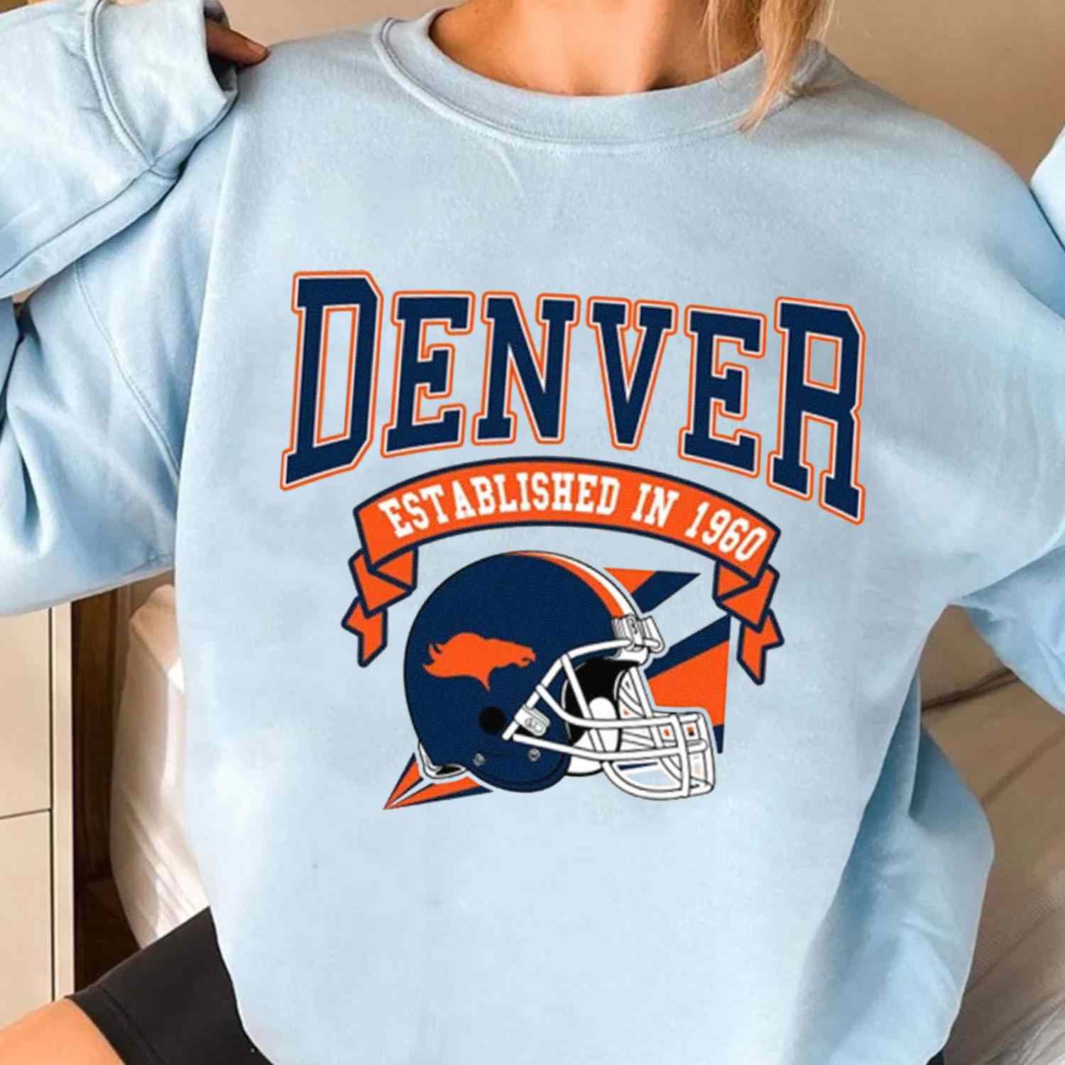 flicker melodisk malt Vintage Football Team Denver Broncos Established In 1960 T-Shirt - Cruel  Ball