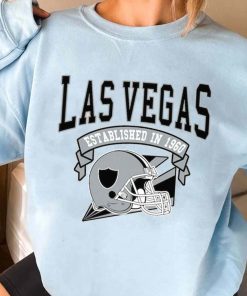 T Sweatshirt Women 3 TS0308 Las Vegas Established In 1960 Vintage Football Team Las Vegas Raiders T Shirt