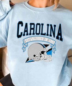 T Sweatshirt Women 3 TS0309 Carolina Established In 1993 Vintage Football Team Carolina Panthers T Shirt