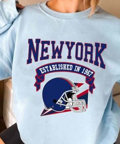 T Sweatshirt Women 3 TS0315 New York Established In 1967 Vintage Football Team New York Giants T Shirt
