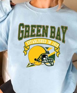 T Sweatshirt Women 3 TS0322 Green Bay Established In 1919 Vintage Football Team Green Bay Packers T Shirt