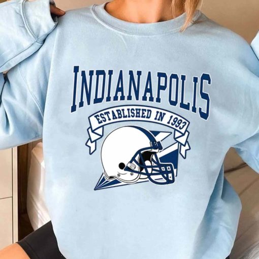 T Sweatshirt Women 3 TS0325 Indianapolis Established In 1993 Vintage Football Team Indianapolis Colts T Shirt