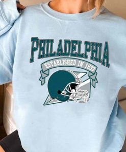 T Sweatshirt Women 3 TS0327 Philadelphia Established In 1933 Vintage Football Team Philadelphia Eagles T Shirt