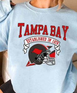 T Sweatshirt Women 3 TS0328 Tampa Bay Established In 1976 Vintage Football Team Tampa Bay Buccaneers T Shirt
