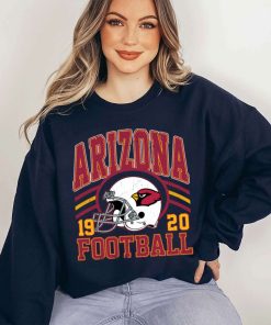 T Sweatshirt Women 5 DSHLM01 Vintage Sunday Helmet Football Arizona Cardinals T Shirt
