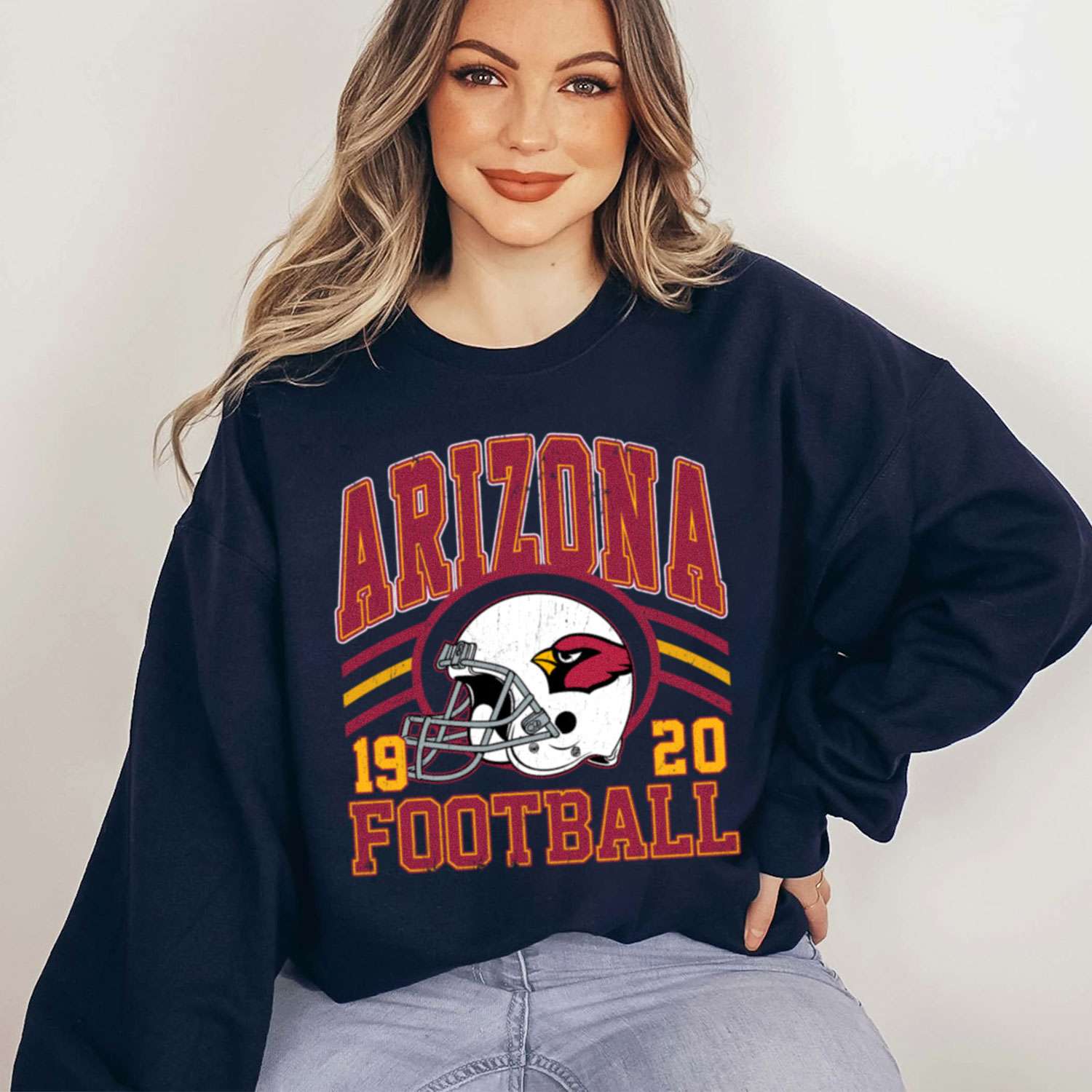 Vintage Sunday Helmet Football Arizona Cardinals T-Shirt