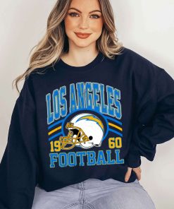 T Sweatshirt Women 5 DSHLM18 Vintage Sunday Helmet Football Los Angeles Chargers T Shirt