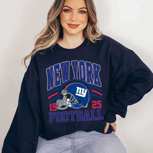 T Sweatshirt Women 5 DSHLM24 Vintage Sunday Helmet Football New York Giants T Shirt