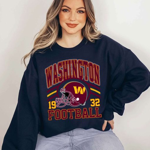 T Sweatshirt Women 5 DSHLM32 Vintage Sunday Helmet Football Washington Commanders T Shirt