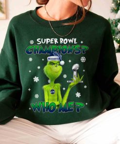 T Sweatshirt Women 6 TSGR29 Grinch Who Me Super Bowl Champions Seattle Seahawks T Shirt
