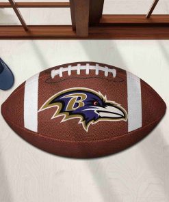 Shaped Mat Mockup 1 DOOR0203 Baltimore Ravens The Duke NFL Ball Shape Doormat