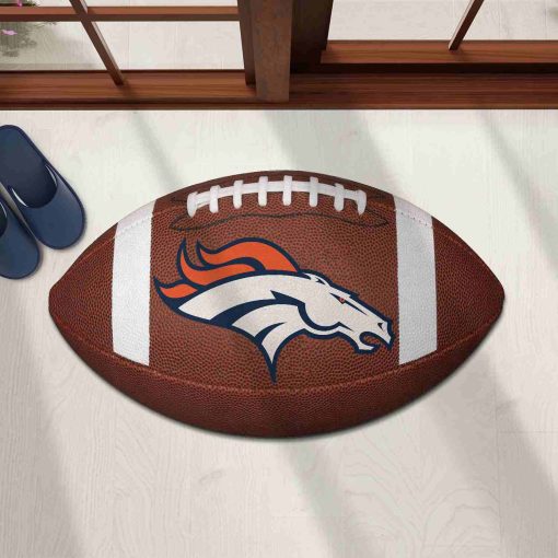 Shaped Mat Mockup 1 DOOR0210 Denver Broncos The Duke NFL Ball Shape Doormat