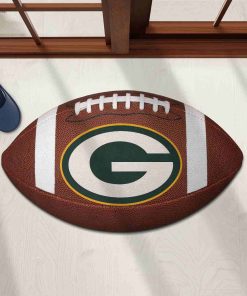 Shaped Mat Mockup 1 DOOR0212 Green Bay Packers The Duke NFL Ball Shape Doormat