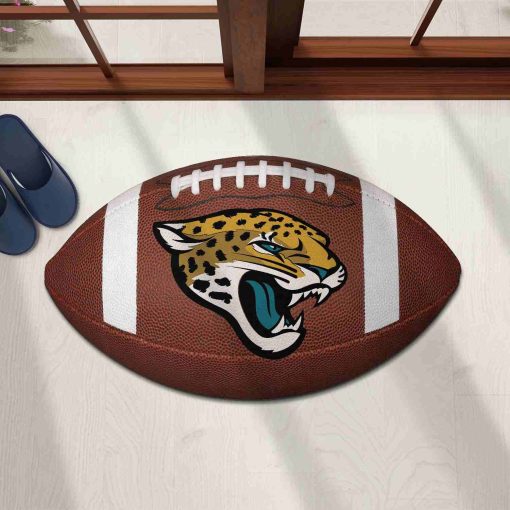 Shaped Mat Mockup 1 DOOR0215 Jacksonville Jaguars The Duke NFL Ball Shape Doormat
