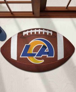Shaped Mat Mockup 1 DOOR0219 Los Angeles Rams The Duke NFL Ball Shape Doormat