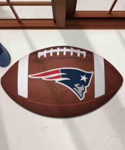 Shaped Mat Mockup 1 DOOR0222 New England Patriots The Duke NFL Ball Shape Doormat