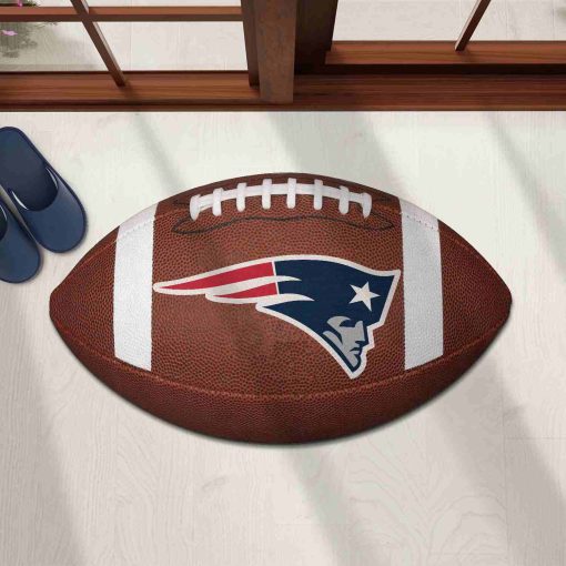 Shaped Mat Mockup 1 DOOR0222 New England Patriots The Duke NFL Ball Shape Doormat