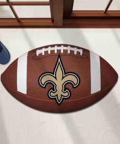 Shaped Mat Mockup 1 DOOR0223 New Orleans Saints The Duke NFL Ball Shape Doormat