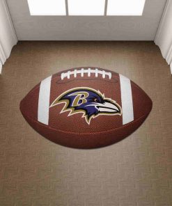Shaped Mat Mockup 2 DOOR0203 Baltimore Ravens The Duke NFL Ball Shape Doormat