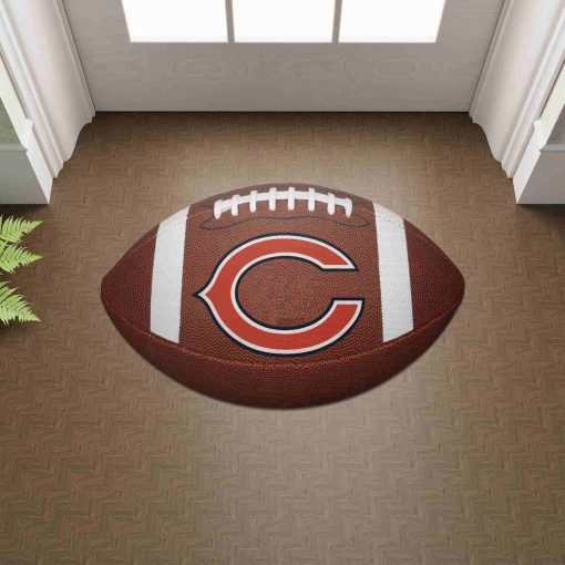 Shaped Mat Mockup 2 DOOR0206 Chicago Bears The Duke NFL Ball Shape Doormat