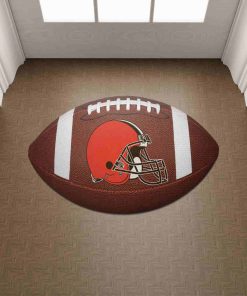 Shaped Mat Mockup 2 DOOR0208 Cleveland Browns The Duke NFL Ball Shape Doormat