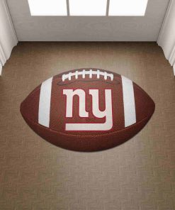 Shaped Mat Mockup 2 DOOR0224 New York Giants The Duke NFL Ball Shape Doormat