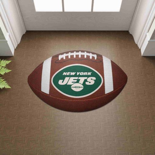 Shaped Mat Mockup 2 DOOR0225 New York Jets The Duke NFL Ball Shape Doormat