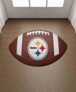 Shaped Mat Mockup 2 DOOR0227 Pittsburgh Steelers The Duke NFL Ball Shape Doormat