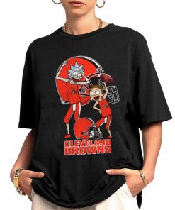 Shirt Women 0 DSRM08 Rick And Morty Fans Play Football Cleveland Browns 1