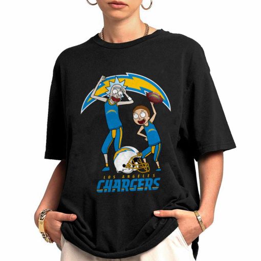 Shirt Women 0 DSRM18 Rick And Morty Fans Play Football Los Angeles Chargers