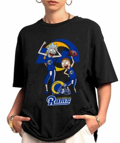 Shirt Women 0 DSRM19 Rick And Morty Fans Play Football Los Angeles Rams