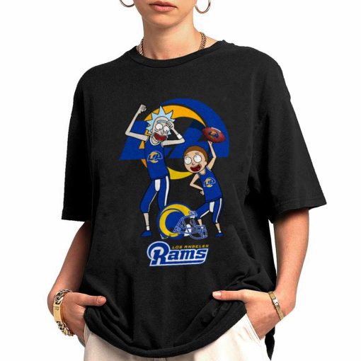 Shirt Women 0 DSRM19 Rick And Morty Fans Play Football Los Angeles Rams