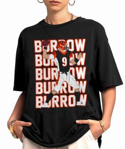 Shirt Women 0 TSBN117 Joe Burrow Repeat Text Cincinnati Bengals T Shirt