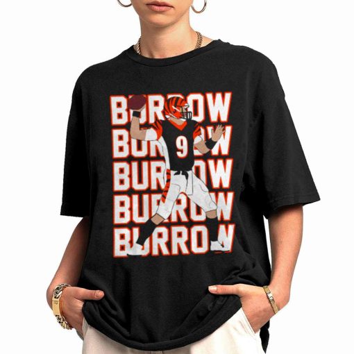 Shirt Women 0 TSBN117 Joe Burrow Repeat Text Cincinnati Bengals T Shirt