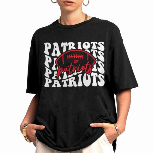 Shirt Women 0 TSBN123 Patriots Team Boho Groovy Style New England Patriots T Shirt