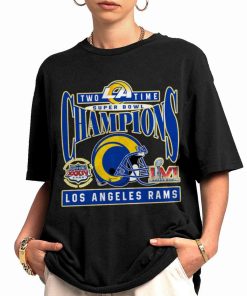 Shirt Women 0 TSBN168 Two Time Super Bowl Champions Los Angeles Rams T Shirt