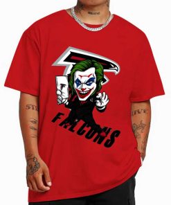 T Shirt Color DSBN023 Joker Smile Atlanta Falcons T Shirt